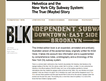 Tablet Screenshot of helveticasubway.com